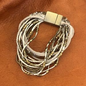 Anthropologie Jewelry Anthropologie Serefina Beige And Brushed - Main Image